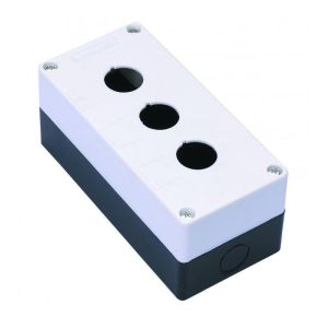 Пост кнопочный 3-м КП-101 d22мм с кабел. вводом для устройств сигнализации и управления пластик. бел. DEKraft 25503DEK