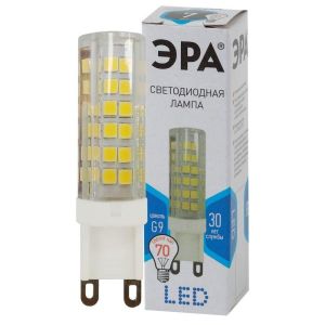 Лампа светодиодная JCD-7w-220V-corn ceramics-840-G9 560лм ЭРА Б0027866