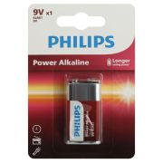 Элемент питания алкалиновый «крона» 6LR61 9В Power (блист. 1шт) Philips Б0062717