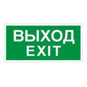 Пиктограмма «Выход/Exit» ПЭУ 011 242х50 PC-M (уп.2шт) СТ 2502000790