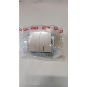 Выключатель 2-кл. СП Zena 10А IP20 с LED-подсветкой механизм жемчуж. ABB 609-012500-203