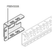 Уголок для верт. шин сбоку шкафа (уп.8шт) ABB 1STQ007430A0000