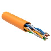 Кабель витая пара U/UTP кат.5E 4х2х24AWG solid LSZH нг(А)-HF оранж. (305м) (м) ITK LC1-C5E04-127