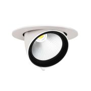 Светильник светодиодный PLED DL4 WH Downlight 40Вт 4000К IP40 24град. ДВО встраив. поворотн. Pro+ JazzWay 5021921