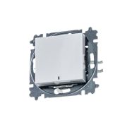 Выключатель 1-кл. СП Levit IP20 с подсветкой бел./ледяной ABB 2CHH590146A6001