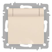 Розетка Accent 6-203-02 2P+E Schuko с крышкой 16А-250В IP20 СУ сл.кость Intro Б0063716