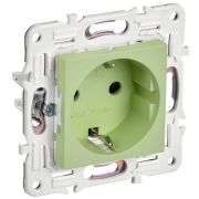 Розетка SKANDY 16А с заземл. защ. шторки SK-R04G мятный IEK SK-R14-16-K06