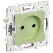 Розетка SKANDY 10А без заземл. защ. шторки SK-R01G мятный IEK SK-R13-10-K06