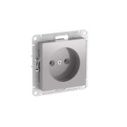 Розетка AtlasDesign 16А без заземл. без шторок быстрозажим. клем. механизм алюм. SE ATN000341S