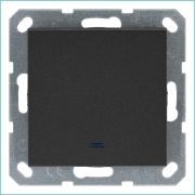 Выключатель 1-кл. 10А IP20 с подсветкой механизм антрацит Jasmart G3011NB