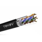 Кабель витая пара F/UTP 4х2х24AWG(0.51мм)+тросс кат.5E PE TOKOV PRO Fluke tested (м) TOKOV ELECTRIC TKP-C05-F42-5E-305-ODC