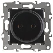 Розетка 1-м СП Эра12 12-2105-06 16А IP20 16AX 250В 2P механизм черн. Эра Б0018259