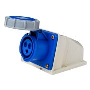 Розетка стационарная 2Р+РЕ 32А 220В IP67 РС-103 DEKraft 26197DEK