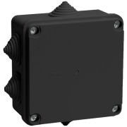 Коробка распаячная КМ41233 100х100х50мм IP44 6 вводов черн. IEK UKO11-100-100-050-K02-44