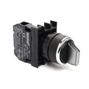 Переключатель 0-1 с фиксацией бел. (1НО) EMAS B100SL20B