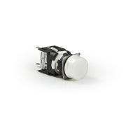 Арматура сигнальная 16мм круглая 12-24 AC/DC бел. EMAS D050YXB