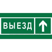 Знак безопасности BL-3517.N06 «Направление к воротам выезда прямо» Белый свет a20076