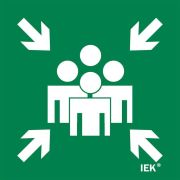 Этикетка самоклеящаяся 150х150мм «Место сбора» IEK LPC10-1-15-15-MSTS