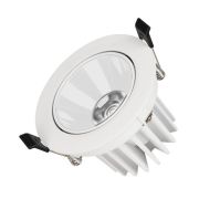 Светильник светодиодный MS-FORECAST-BUILT-TURN-R102-12W Day4000 WH-WH 32 deg IP20 230В металл Arlight 037098
