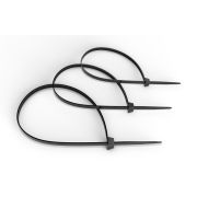 Стяжка нейлоновая неоткрывающаяся безгалогенная CTBL-370 370х3.6мм (уп.100шт) черн. Cabeus 7405с