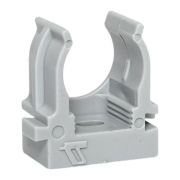 Держатель для труб (клипса) d16мм для монтажного пистолета сер. (уп.100шт) Plast EKF derjp-z-16