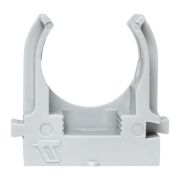 Держатель для труб (клипса) d20мм для монтажного пистолета сер. (уп.100шт) Plast EKF derjp-z-20