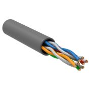 Кабель витая пара U/UTP кат.5E 4PR 24 AWG PVC 1м сер. РФ (уп.100м) GENERICA BC1-C5E04-111-100-R-G