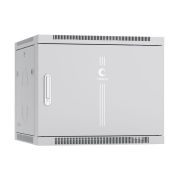 Шкаф телекоммуникационный настенный SH-05F-9U60/45m 19дюйм 9U 600х450х501мм дверь метал. сер. (RAL 7035) Cabeus 7105c