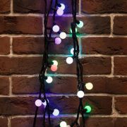 Гирлянда светодиодная «Мультишарики» 10м d17.5мм 80LED RGB 5Вт IP65 провод черн. каучук Neon-Night 303-679
