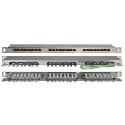 Патч-панель PPHD-19-24-8P8C-C6-SH-110D высокой плотн. 19 дюйм 0.5U 24 порта RJ45 кат. 6 Dual IDC экран. Hyperline 46091