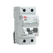 Выключатель автоматический дифференциального тока 2п (1P+N) C 16А 30мА тип A 6кА DVA-6 Averes EKF rcbo6-1pn-16C-30-a-av