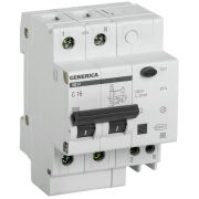 Выключатель автоматический дифференциального тока 2п 16А 30мА АД12 GENERICA MAD15-2-016-C-030