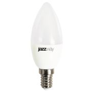 Лампа светодиодная PLED-LX 8Вт C37 свеча 5000К холод. бел. E14 Pro JazzWay 5028500