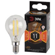 Лампа светодиодная филаментная F-LED P45-11w-827-E14 P45 11Вт шар E14 тепл. бел. ЭРА Б0047012