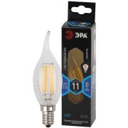 Лампа светодиодная филаментная F-LED BXS-11W-840-E14 BXS 11Вт свеча на ветру 4000К нейтр. бел. E14 Эра Б0047002