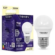 Лампа светодиодная 7Вт G45 3000К Е27 176-264В TOKOV ELECTRIC TKE-G45-E27-7-3K